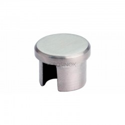 EMBOUT POUR TUBE PROFILE D20X1,25MM,AISI304 BROSSE
