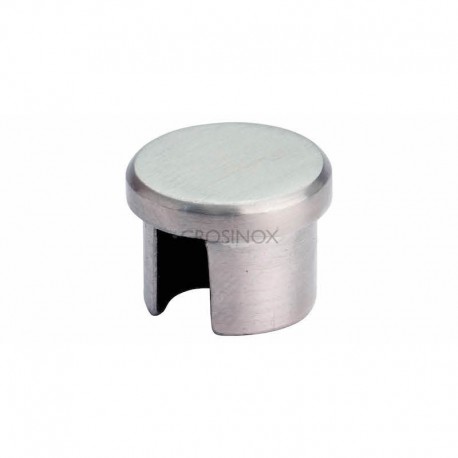 EMBOUT POUR TUBE PROFILE D20X1,25MM,AISI304 BROSSE