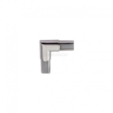 EMBOUT POUR TUBE PROFILE D20X1,25MM,AISI304 BROSSE