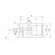 RACCORD 90DEG TUBE PROFILE 20X20X1,25MM,AISI304 BROSSE
