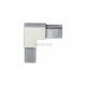 RACCORD COUDE / TUBE PROFILE 20X20X1,25MM,AISI304 BROSSE
