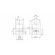 ENTRETOISE TUBE D42,4MM / PLAT -L44MM,AISI316 BROSSE