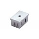 EMBOUT FLEXIBLE 40 X 20 MM,PERCAGE M8, AISI304 BROSSE