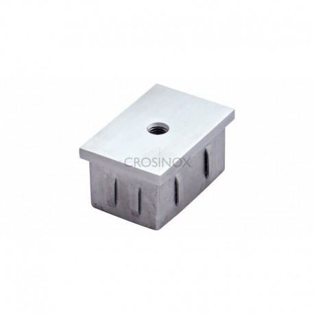 EMBOUT FLEXIBLE 40 X 20 MM,PERCAGE M8, AISI304 BROSSE