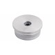 EMBOUT MOLETE, PLAT, POUR D33,7X2,0MM,PERCAGE M8 , AISI304 BROSSE