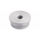 EMBOUT MOLETE, PLAT, POUR D48,3X2,0MM,PERCAGE M8 , AISI304 BROSSE