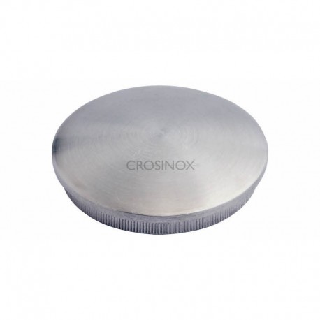 EMBOUT MOLETE, BOMBE, POUR D26,9X2,0MM,AISI304 BROSSE