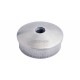 EMBOUT MOLETE, BOMBE, POUR D42,4X2,0MM,PERCAGE M8, AISI304 BROSSE