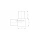RACCORD A 90DEG, 25 X 25 X 2,0 MM,AISI316 BROSSE