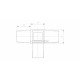 RACCORD 4 DEPARTS, 30 X 30 X 2,0 MM,AISI316 BROSSE