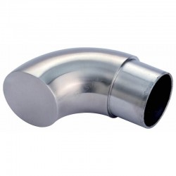 EMBOUT COUDE PLAT, D48,3X2,0MM,L74,5MM,AISI316 BROSSE