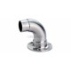 PLATINE SUR RACCORD COUDE D 42,4 X 2,0 MM,AISI316 BROSSE
