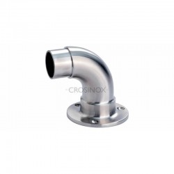 PLATINE SUR RACCORD COUDE D 42,4 X 2,0 MM,AISI316 BROSSE