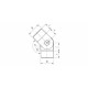 RACCORD ORIENTABLE, D 48,3 X 2,0 MM,AISI316 BROSSE