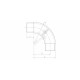 COUDE ORIENTABLE, D 42,4 X 2,0 MM,AISI316 BROSSE