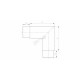 COUDE ANGLE 90DEG, D 42,4 X 2,0 MM,AISI316 BROSSE