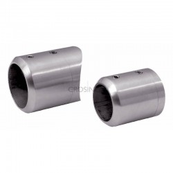 RACCORD POUR TUBE D26,9MM,SUR TUBE D48,3MM , AISI316 BROSSE