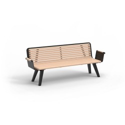 Banc pour espace public vintage-modèle RETRO