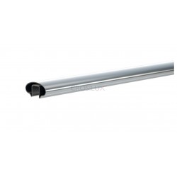 Main-courante / Set tube a gorge oval 80x40mm. droite