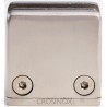 Pinces a verre carree 54 x 54 mm,Inox 316 brosse,fixation sur  tube rond diametre 42,4 mm