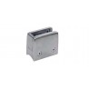 Pinces a verre carree 54 x 54 mm,Inox 304 brosse,fixation sur  tube rond diametre 42,4 mm