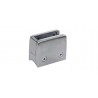 Pinces a verre carree 70 x 55 mm,Inox 304 brosse,fixation sur  support plat