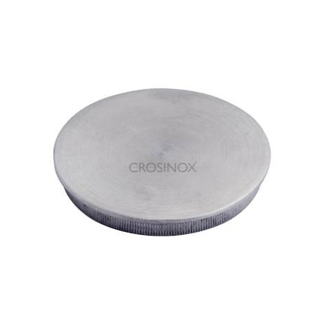 EMBOUT MOLETE, PLAT, POUR D60,3X2,0MM,AISI304 BROSSE