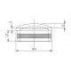 EMBOUT MOLETE, BOMBE, POUR D42,4X2,0MM,AISI316 POLI MIROIR