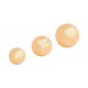 SPHERE CREUSE D50X2,0MM, INSERT M6,LAITON POLI MIROIR, VERNIS