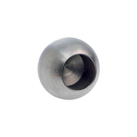 SPHERE PLEINE  D20MM, TROU BORGNE  D10,2M,AISI304 POLI MIROIR