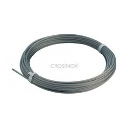 CÂBLE INOX, 5MM, ROULEAU 100M,AISI304