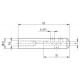 CONNECTEUR CÂBLE 5MM, TARAUDAGE M6,AISI316 BROSSE