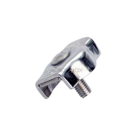 SERRE-CÂBLE SIMPLE 20X25MM, CÂBLE 5MM,FILETE M45 AISI 316 BROSSE
