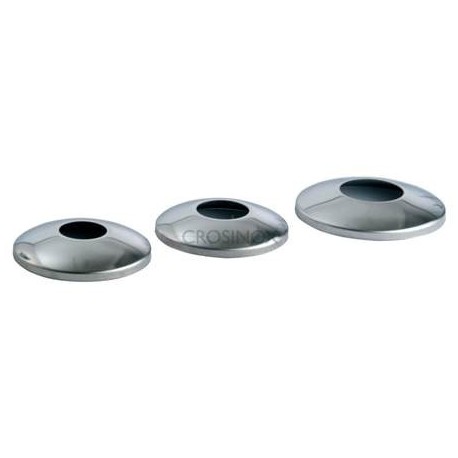 CACHE-PLATINE BOMBEE D125MM, H10MM,OUVERTURE D43MM, AISI304 BROSSE