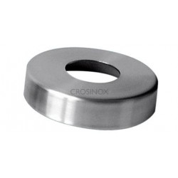 CACHE-PLATINE D76MM, OUVERTURE D14,5MM,HAUTEUR 12MM, AISI316 POLI MIROIR
