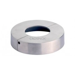 CACHE-PLATINE D105MM, OUVERTURE D43,0MM,EN DEUX PARTIES, AISI316 BROSSE