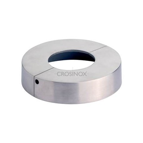 CACHE-PLATINE D105MM, OUVERTURE D43,0MM,EN DEUX PARTIES, AISI316 BROSSE
