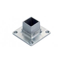 PLATINE SOL/MUR POUR 60X60X2MM,AISI316 BROSSE