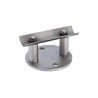 SUPPORT TUBE D42,4 MURAL, ENTRETOISE 50MM,PLATINE D100X6MM, AISI304 BROSSE