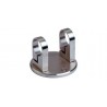 ANCRAGE MURAL POUR TUBE D42,4MM,PLATINE 120X10MM, AISI 316 BROSSE