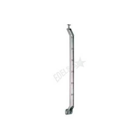 POTEAU A L'ANGLAISE, H1200MM,6 SUPPORTS DE LISSES, AISI304 BROSSE