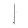 POTEAU A L'ANGLAISE D42,4X2,0MM, H1200MM,4 SUPPORTS DE LISSES, AISI304 BROSSE