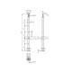 POTEAU DE GARDE-CORPS D42,4 X 2,0 MM,AISI304, 5X TARAUDAGE M6