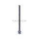 POTEAU DE GARDE-CORPS D40 X 2,0 MM,AISI304 5 X TROU DEBOUCH. D10,2