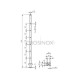 POTEAU DE GARDE-CORPS D40 X 2,0 MM,AISI304 6X TROU DEBOUCH. D10,2M