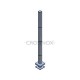 POTEAU DE GARDE-CORPS D40 X 2,0 MM,AISI304 6X TROU ANGLE D12,2 MM,