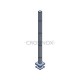 POTEAU DE GARDE-CORPS D40 X 2,0 MM,AISI304 8X TROU ANGLE D12,2 MM,