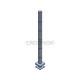 POTEAU DE GARDE-CORPS D40 X 2,0 MM,AISI304 10X TROU ANGLE D12,2MM,