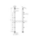 POTEAU DE GARDE-CORPS D42,4 X 2,0 MM,AISI304 MONTAGE RAMPE, 4XSUPPORTS