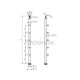 POTEAU DE GARDE-CORPS D42,4 X 2,0 MM,AISI304, MONTAGE RAMPE 5XSUPPORTS